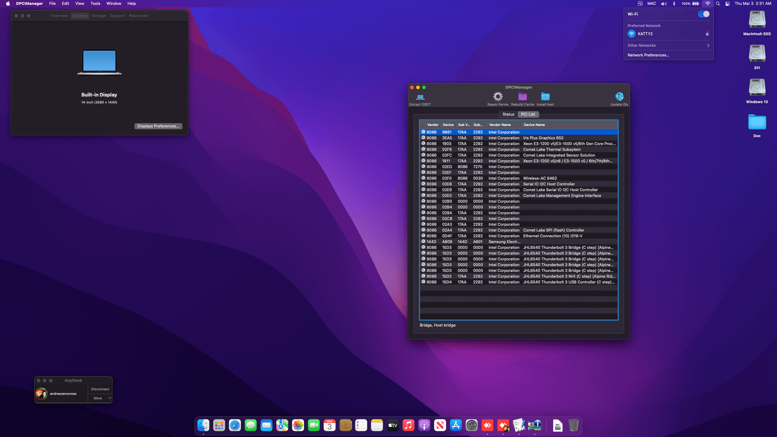 Lenovo Thinkpad X1 Yoga 4Th Gen [CometLake   Intel UHD 630 + I2C]   OpenCore 2